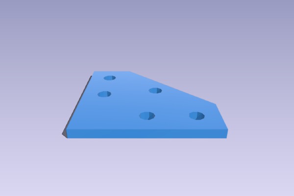 Microrax corner style joining plate AP30301 | 3d print model