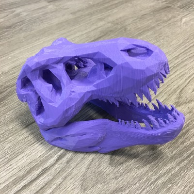 Low Poly T-Rex Skull | 3d print model