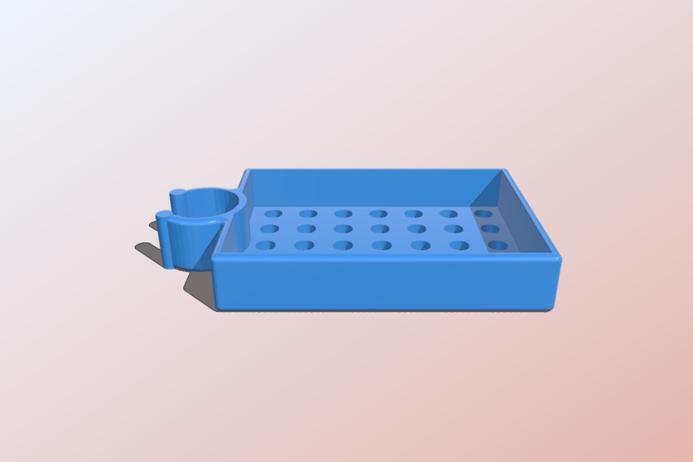 shower tray for 25mm bar