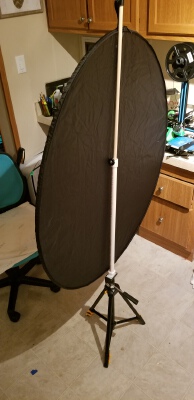 Telescoping Photography Reflector Tripod Adapter | 3d print model