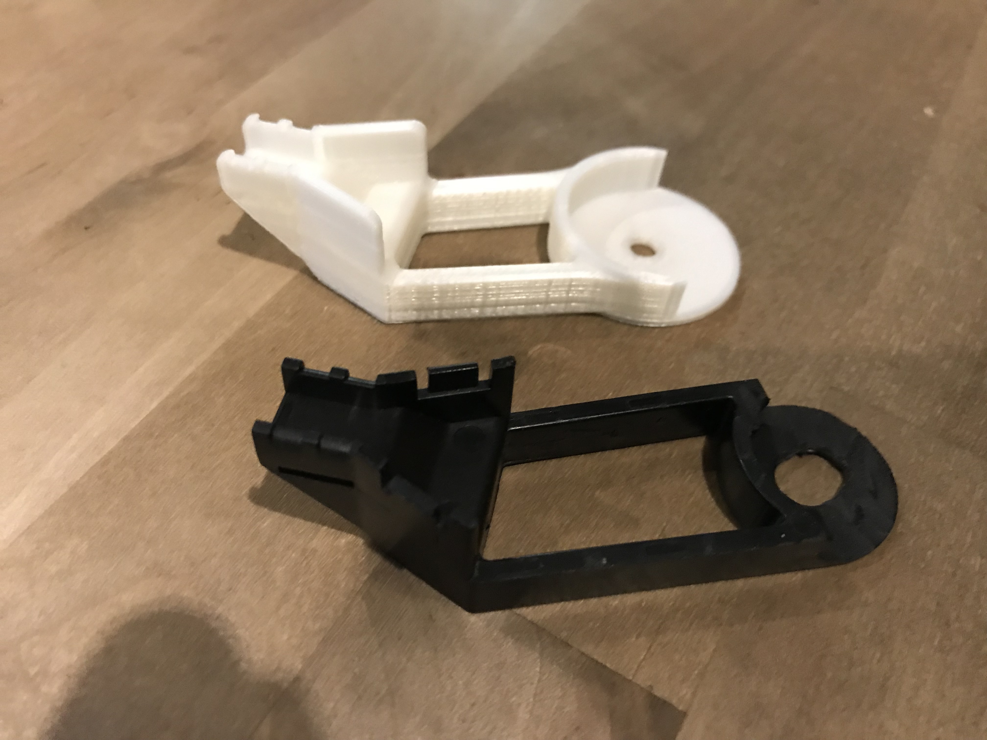 CR10 heated bed wire restrain bracket, bottom mount