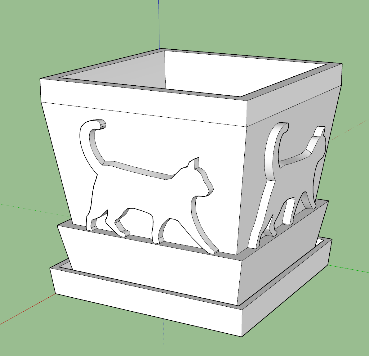 Cat planter