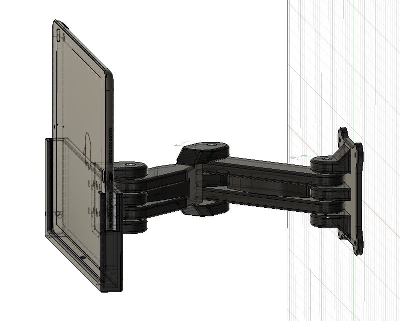 iPad Wall Mount 10.2 inch 2019 Model Customizable