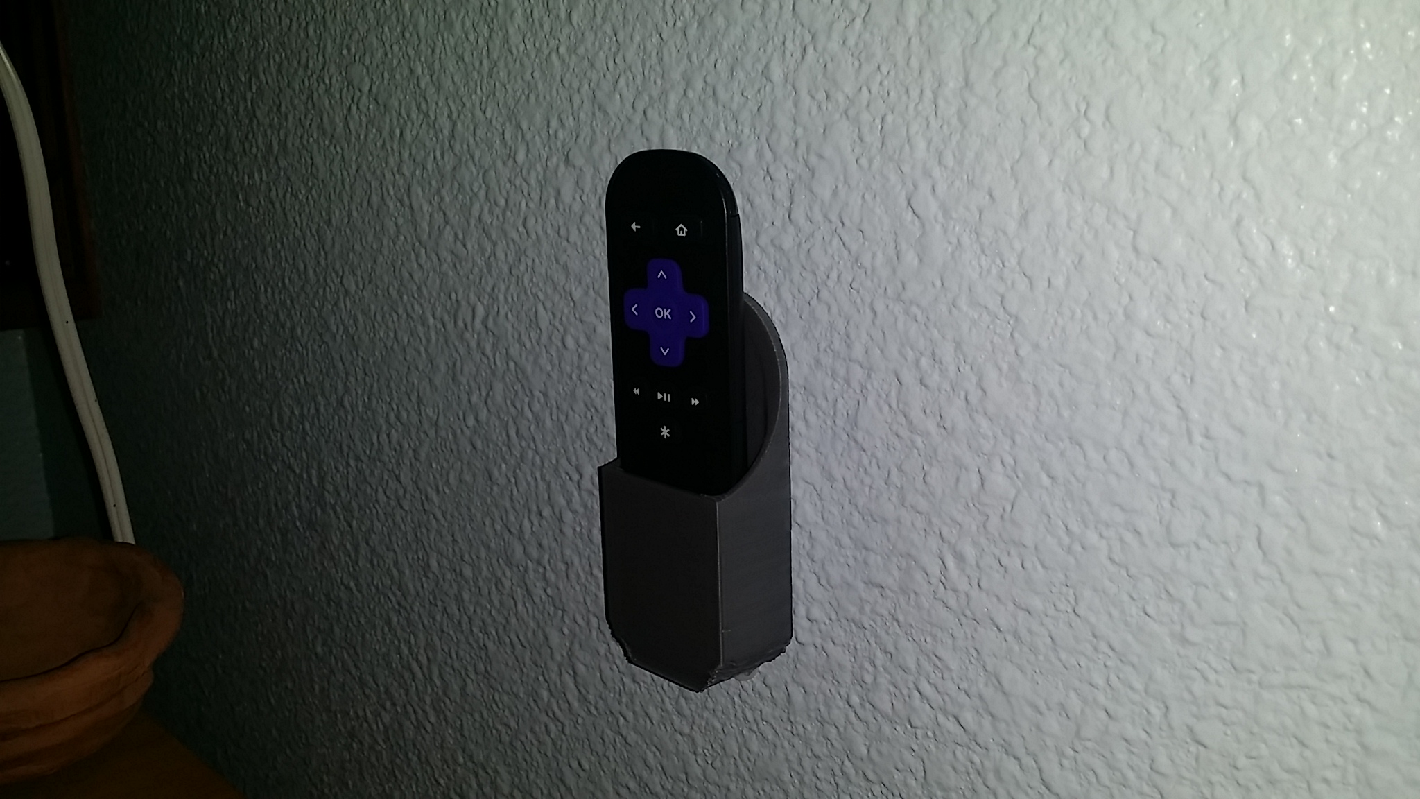 Roku Remote wall hanger
