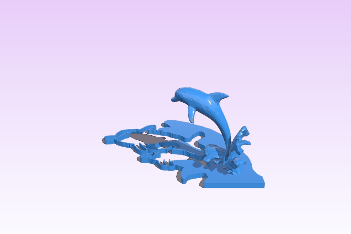 Hand-Drawn Dolphin Shape