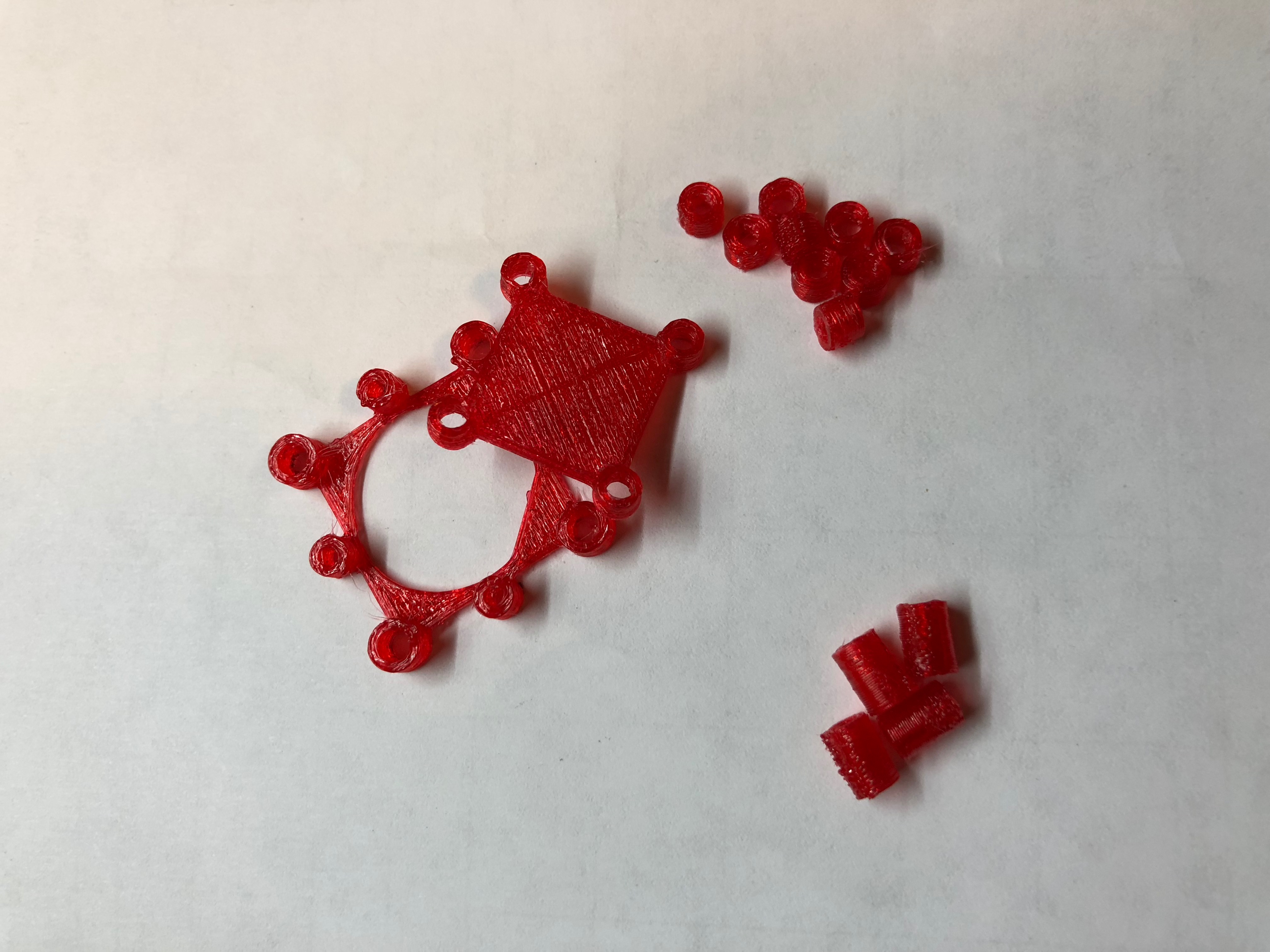 Drone Flight Controller Mount - 20x20 Reducer, Spacers, and RX Deck