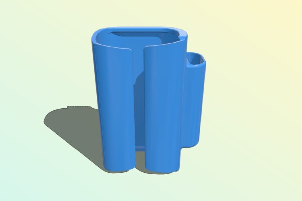 dji googles v2 battery mount flexi | 3d print model