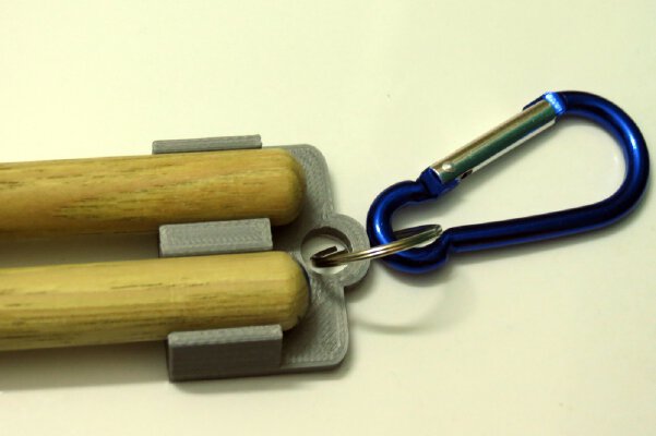 Stickey A Drumsticks keychain | 3d print model