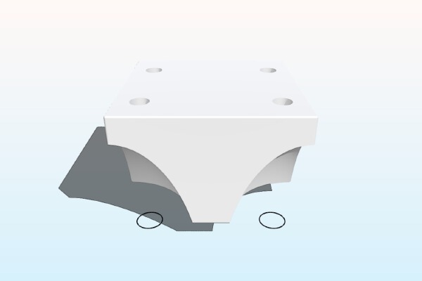 Feet for Design Within Reach Libre Sectional Sofa | 3d print model