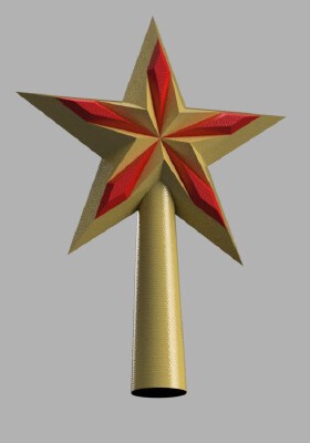 xmas tree star _ etoile de sapin de noel | 3d print model