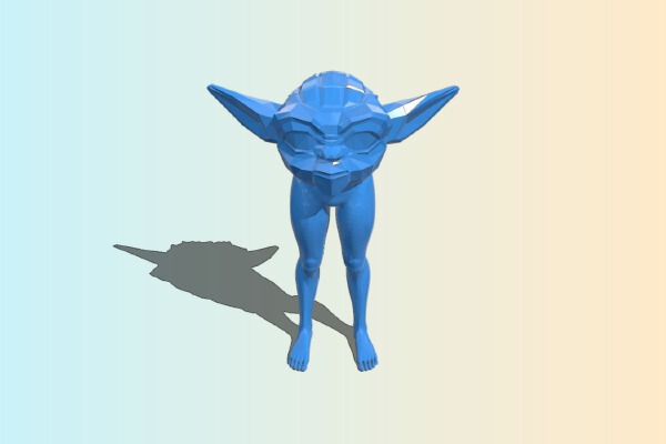 Leggy Yoda | 3d print model