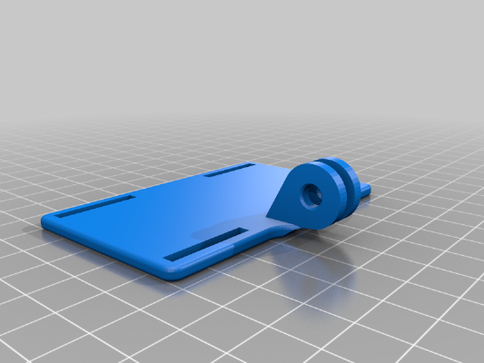 Inverted Lipo GoPro mount plate | 3d print model