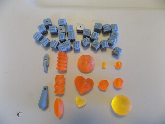 colection of beads and clasps for sla printer | 3d print model