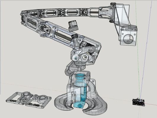 E3D V6 Extruder Head Assembly With Cardan Shaft Direct Drive | 3d print model