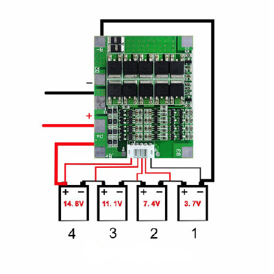 Li-ion 4 Cells battery pack - Motorcycle use - Lead acid replacement | 3d print model