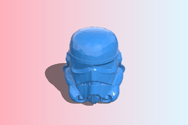 Stormtrooper Helmet Low Poly | 3d print model