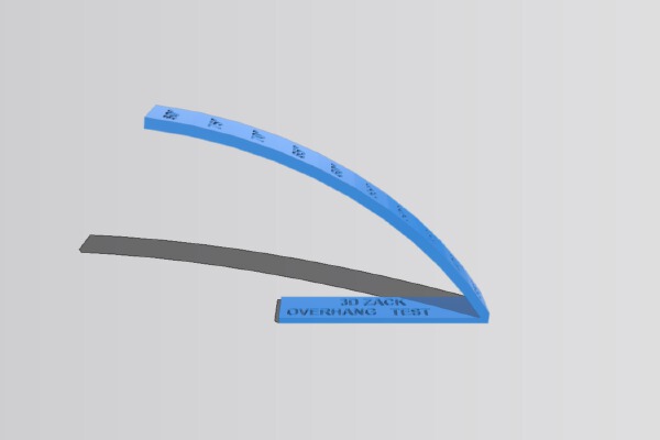 Test Overhang - Test Porte à Faux | 3d print model