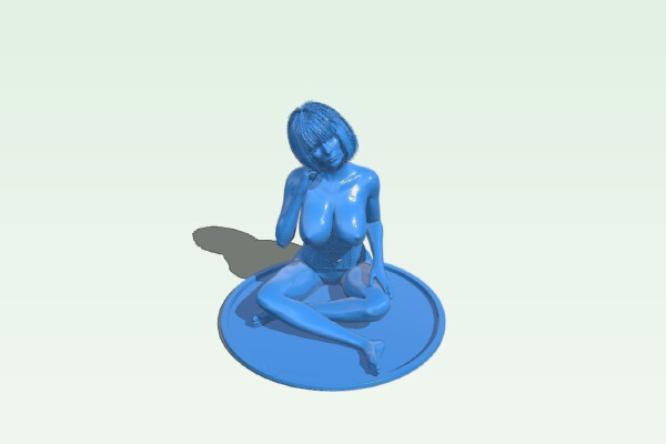 sitting girl | 3d print model