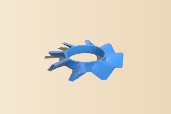 70mm pc fan blades | 3d print model