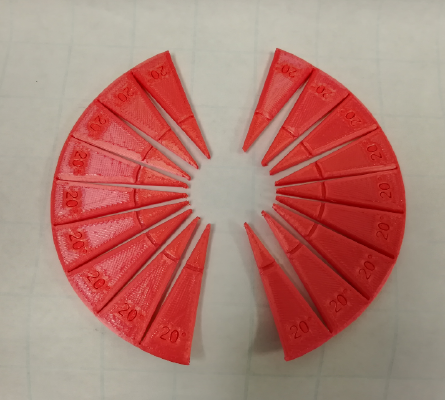 Circle Area Formula (TPU Flexible Filament), Angle Maker, PI | 3d print model