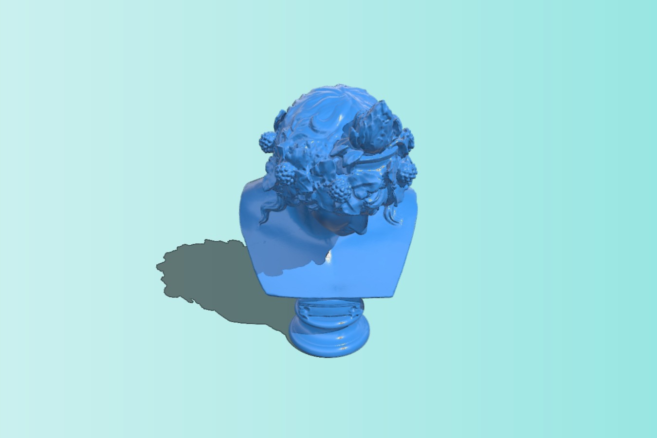 Famous bust of Antinous as Dionysus