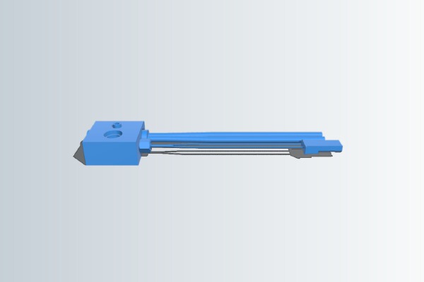 Heater Block with Screw-On Thermistor | 3d print model