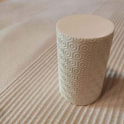 Cylinder textured box - Remix without thread | 3d print model