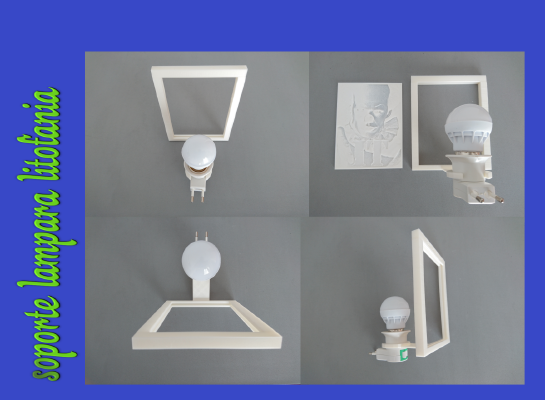 soporte luz para LITOFANIAS | 3d print model