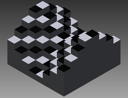 3D chess board | 3d print model