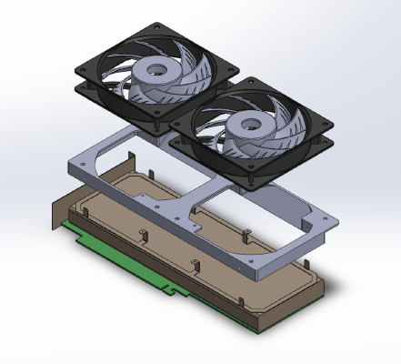 EVGA RTX 3080_3090 XC3 custom Cooling Shroud | 3d print model