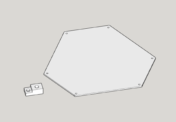 Anycubic mini - printing bed and easy leveler | 3d print model