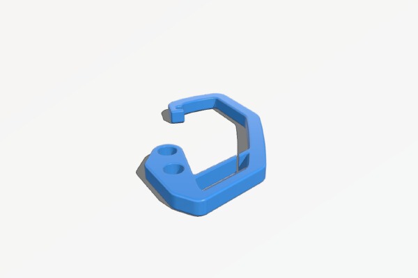 flex door carabiner with split for ease of use | 3d print model