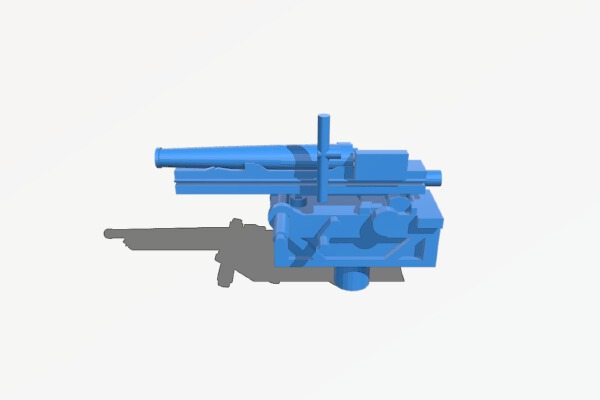 1-100 WW2 Italian Camionetta Morris CS8 and Connone da 65-17 | 3d print model