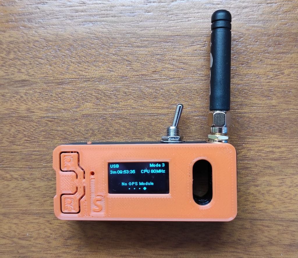 Heltec Lora32 case with SMA connector and accu