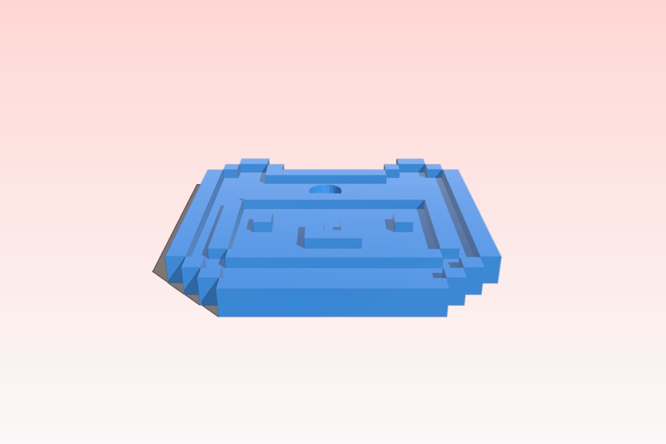 Pixelated Finn Key Chain
