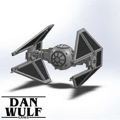 Star Wars Legion Terrain - DWG TIE Interceptor | 3d print model