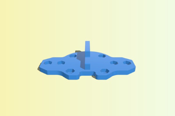 Reptile S800 Motor Mount with M3 Nuts | 3d print model