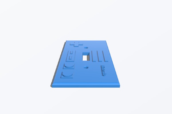 Classic NES Controller Light-Switch Cover | 3d print model