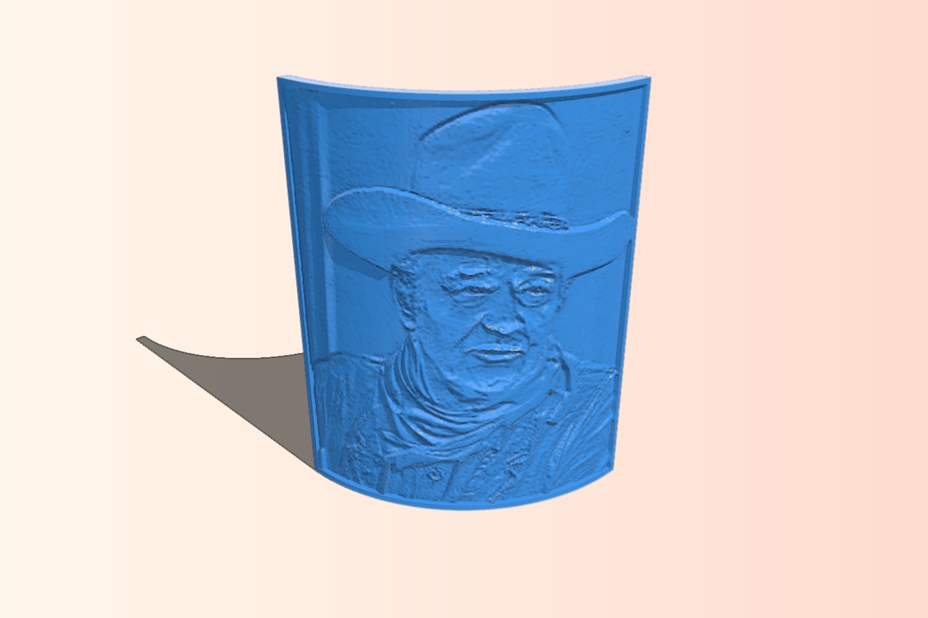 John Wayne Lithophane