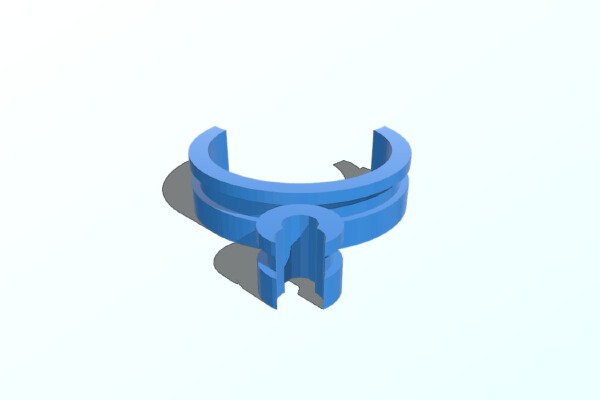 Antenna cable clamp | 3d print model