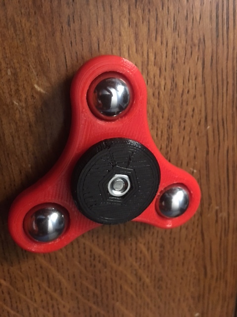 Fidget Hand Spinner triangle spheres