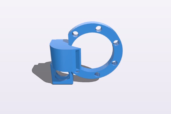 Prusa i3 Hephestos Inductive Holder | 3d print model