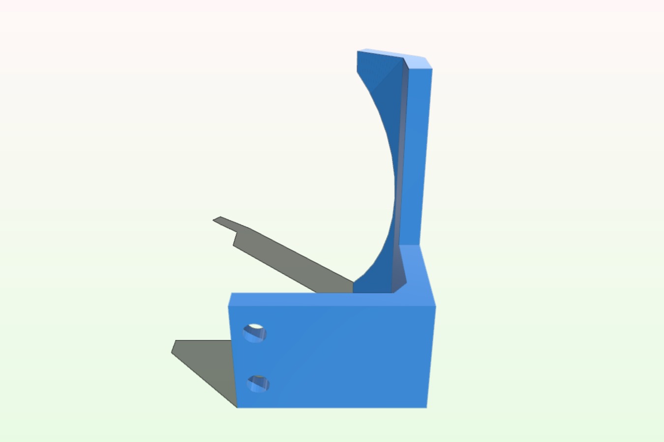 M2 60mm Extruder motor fan bracket