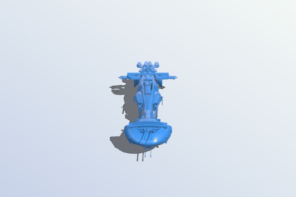 Brahatok Class Gunship | 3d print model