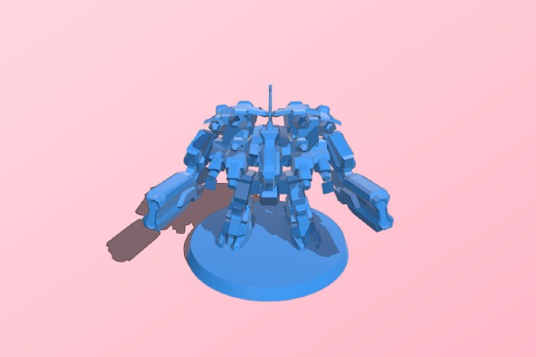 StarCraft II - Thor figure with base | 3d print model