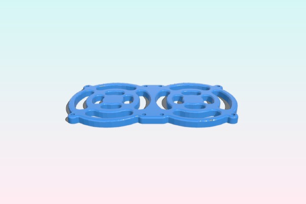 40mm Twin Fan grill_cover | 3d print model