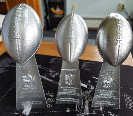 Engraved LII Lombardi Trophy Eagles | 3d print model