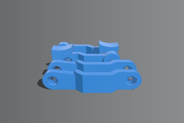 Locking bracket for a folding camping table. | 3d print model