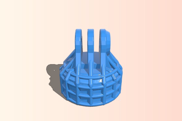  GoPro bottle top mount | 3d print model