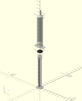 Parametric syringe | 3d print model